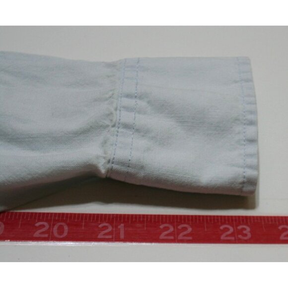 Harley-Davidson Blue Chambray Shirt Womens M Burn Rubber Embroidered Biker Moto - Picture 11 of 11